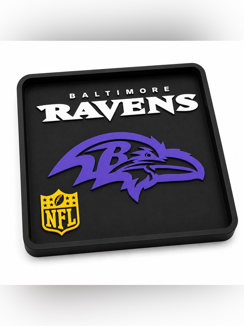 Baltimore Ravens NFL Pocket Dump Tray - For Keys, Wallet, Money, Etc
